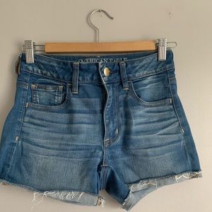 American Eagle Hi-Rise Shortie Shorts